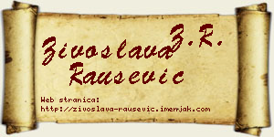 Živoslava Raušević vizit kartica